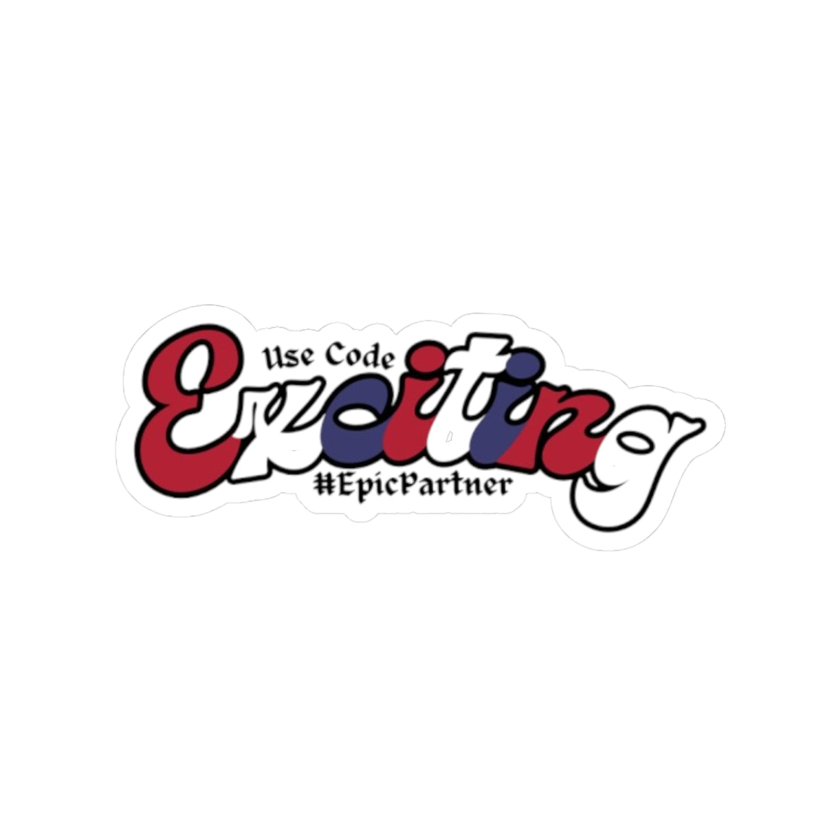 Use Code Exciting Sticker